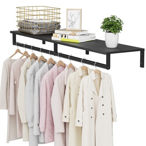 Metal clothes rack with top - metal,