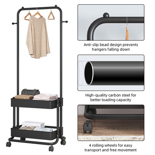 Metal clothes rail garment - metal,