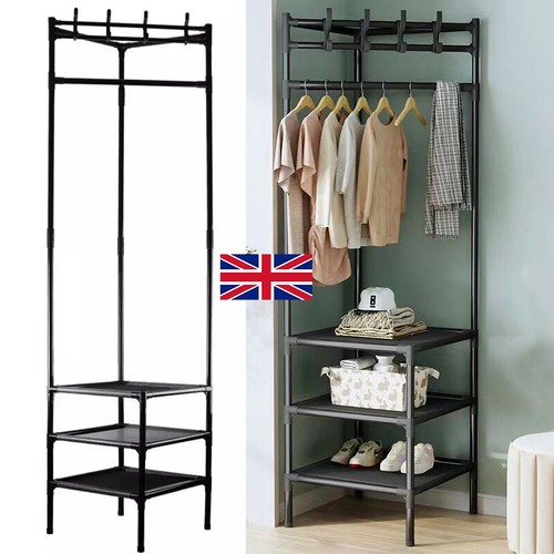 Corner coat stand metal - coat,