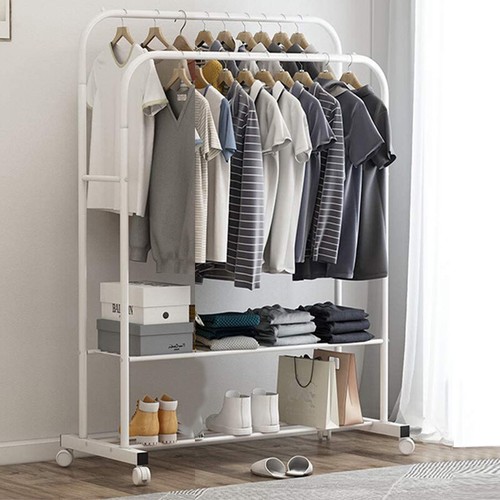 Double clothes garment rail - garment,
