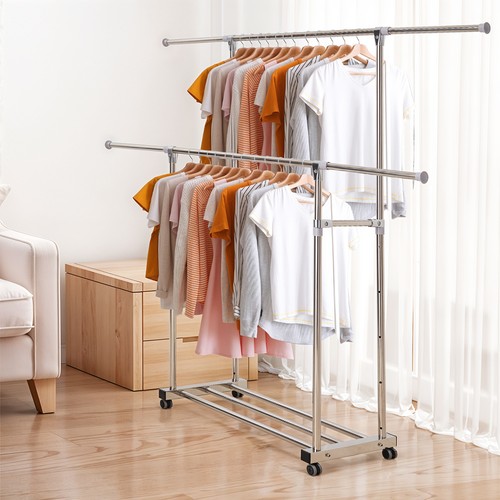 Clothes garment hanging rail - garment,