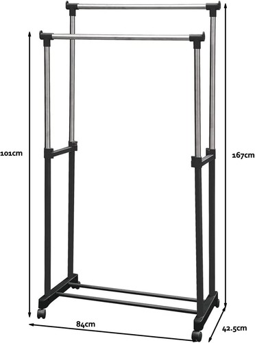 Clothes double rail rolling - double,