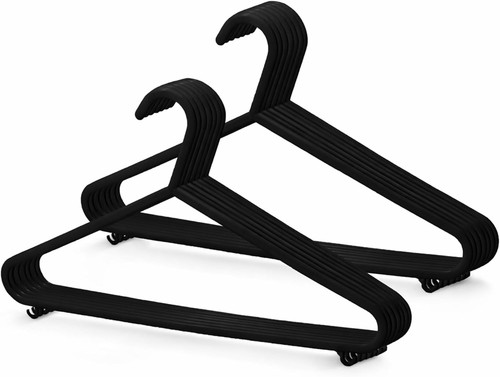 Adult plastic coat hangers - plastic,