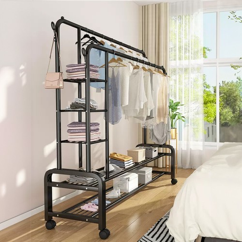 Metal clothes rail - clothes,