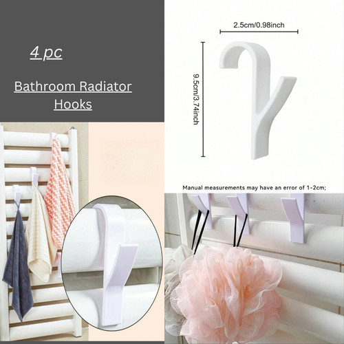 4pcs radiator towel hooks - 4pcs,