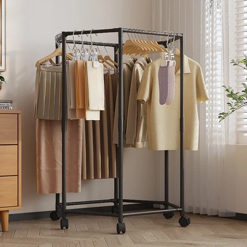 Rolling garment rack without - rolling,