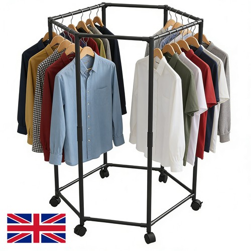 Rotating garment rack - garment,