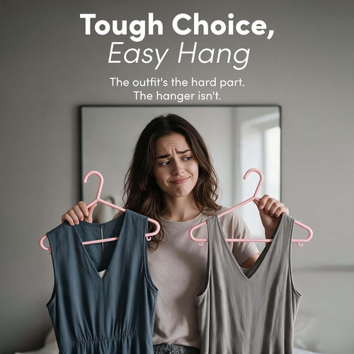 Adult plastic coat hangers - adult,