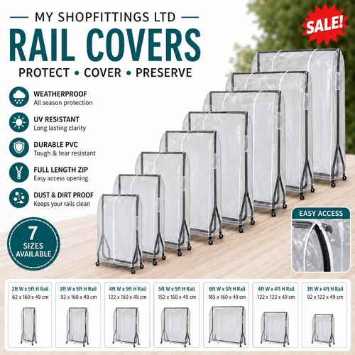 Clear clothes rail - clothes,